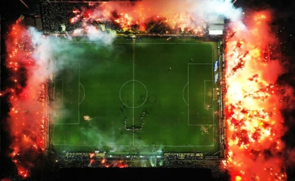 Η φωτογραφία του φλεγόμενου Κλ.Βικελίδης που βραβεύτηκε στα Drone Photo Awards 2020